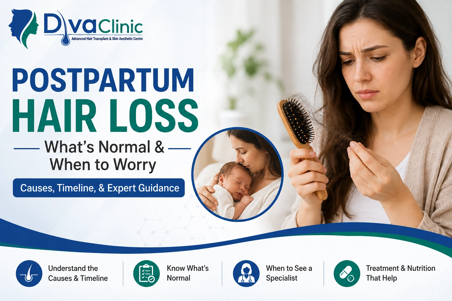 Postpartum Hair Loss: Why It Happens and When to See a Specialist