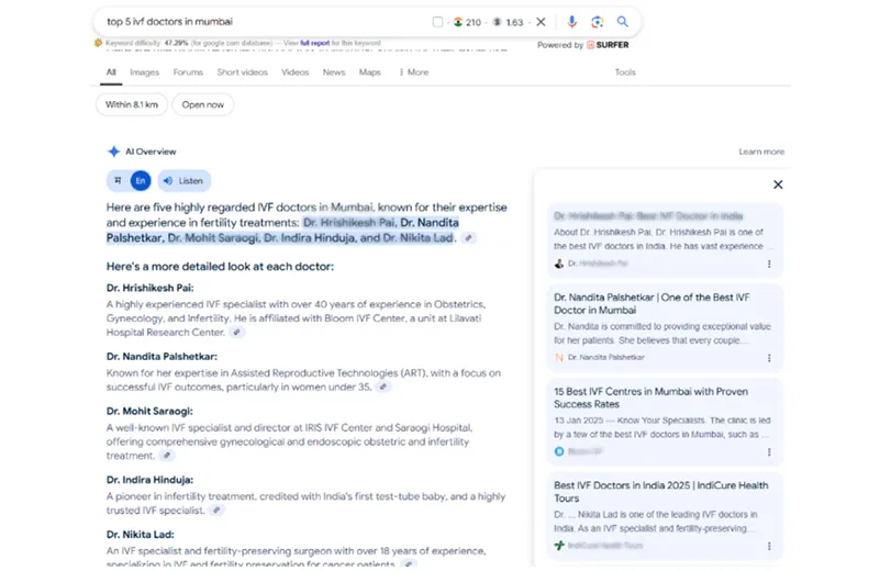 Top 5 IVF Doctors in Mumbai