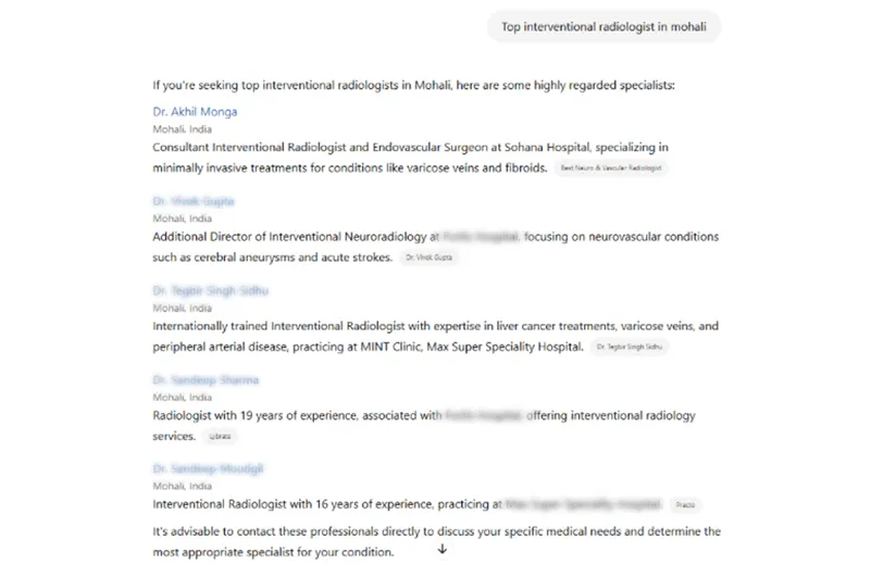 Top Interventional Radiologist In Mohali