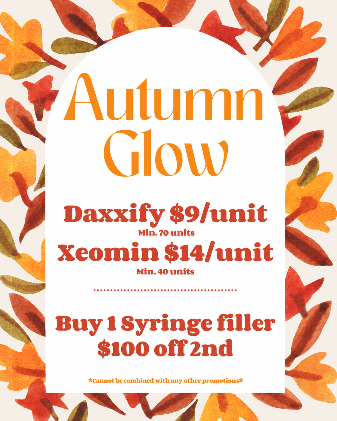 October Autumn Glow offer