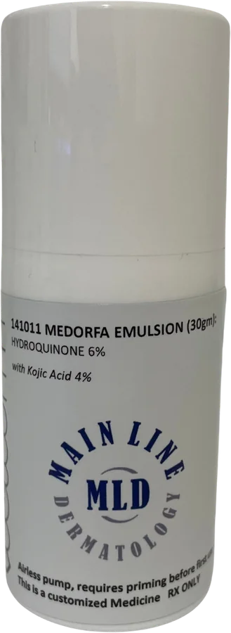 Main Line Dermatology prescription hydroquinone emulsion