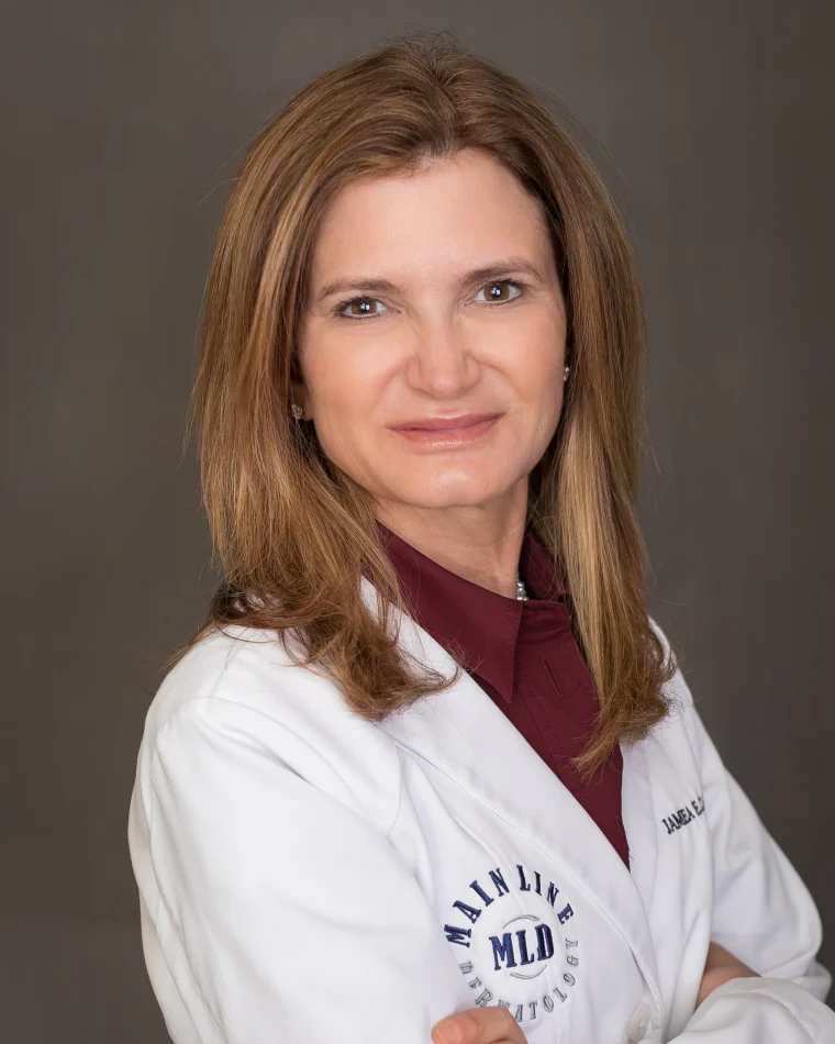 Jamea E. Campbell, MD, board-certified dermatologist at Main Line Dermatology