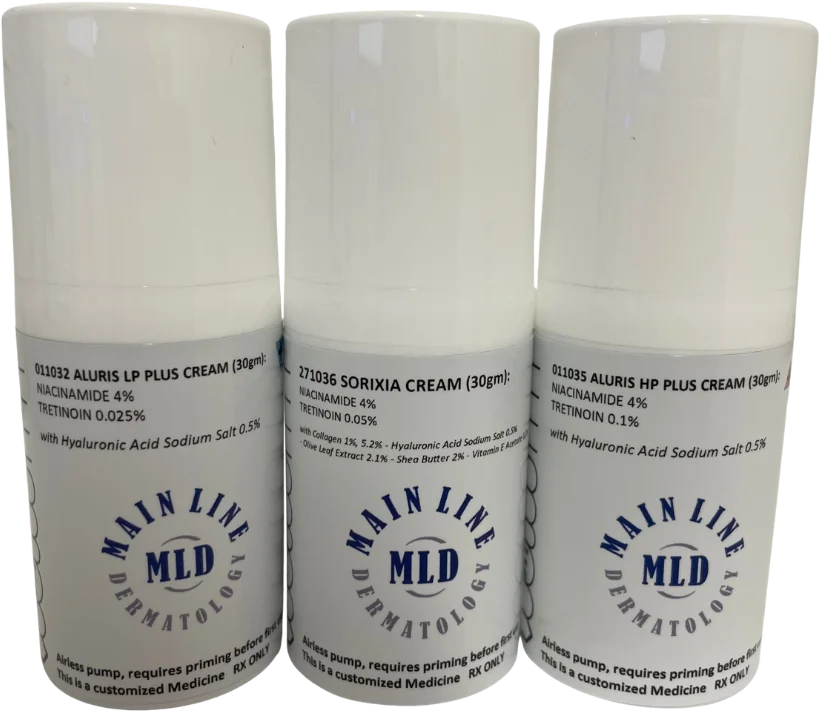Main Line Dermatology RA Cream jars