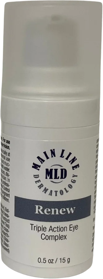 Main Line Dermatology Renew Triple Action Eye Cream jar