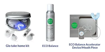 We offer exclusive GLO products for
                     healthier teeth and a whiter smile.