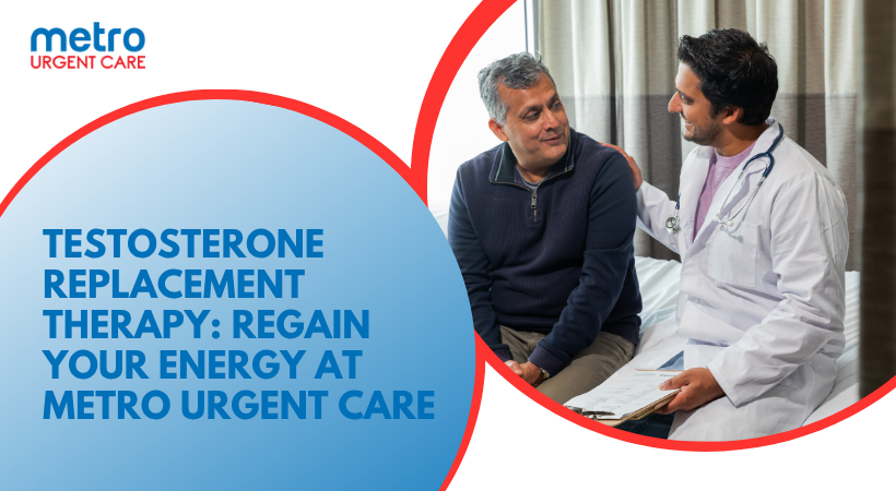 Doctor consulting male patient about testosterone therapy