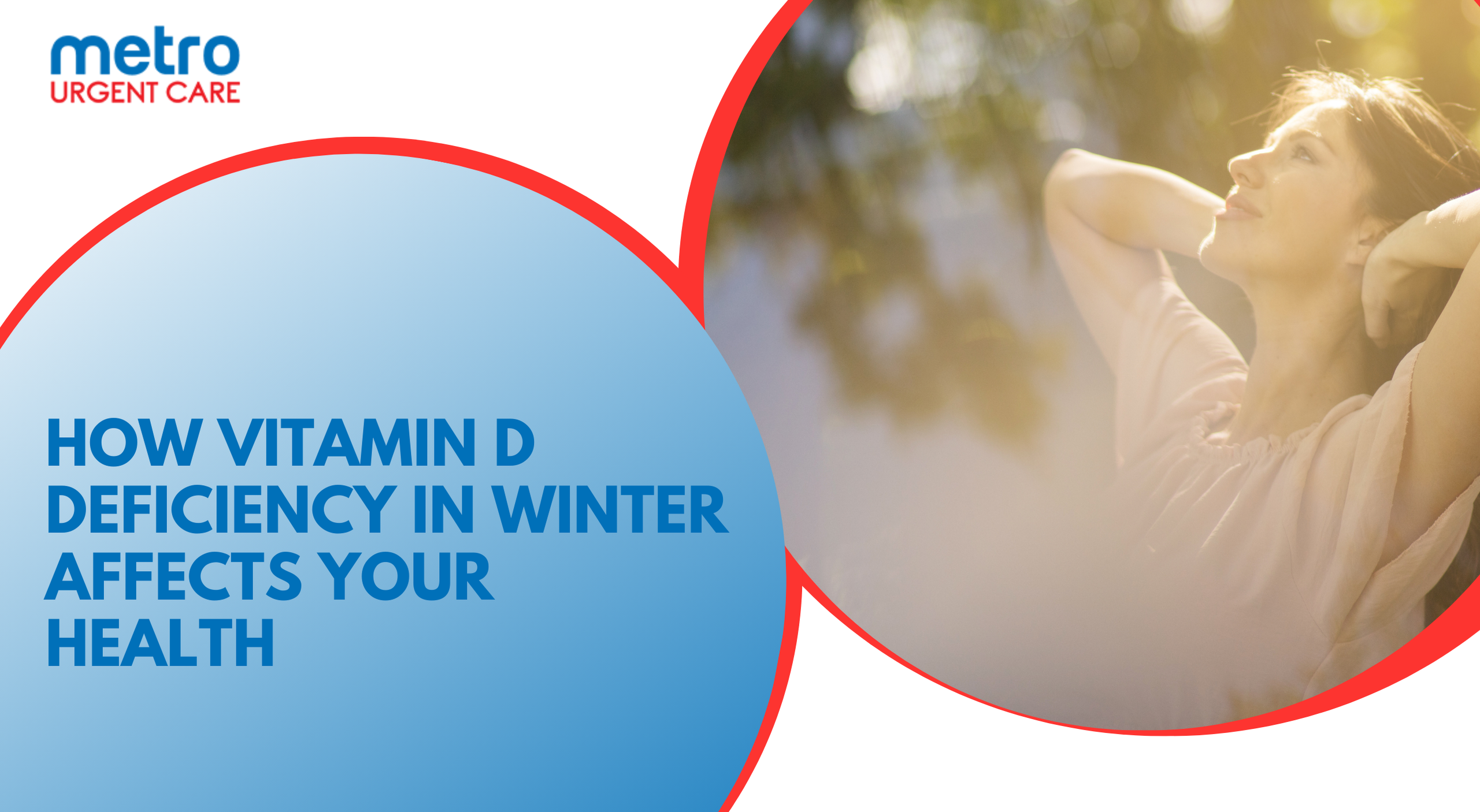 Girl standing in the sunlight, absorbing Vitamin D for better health