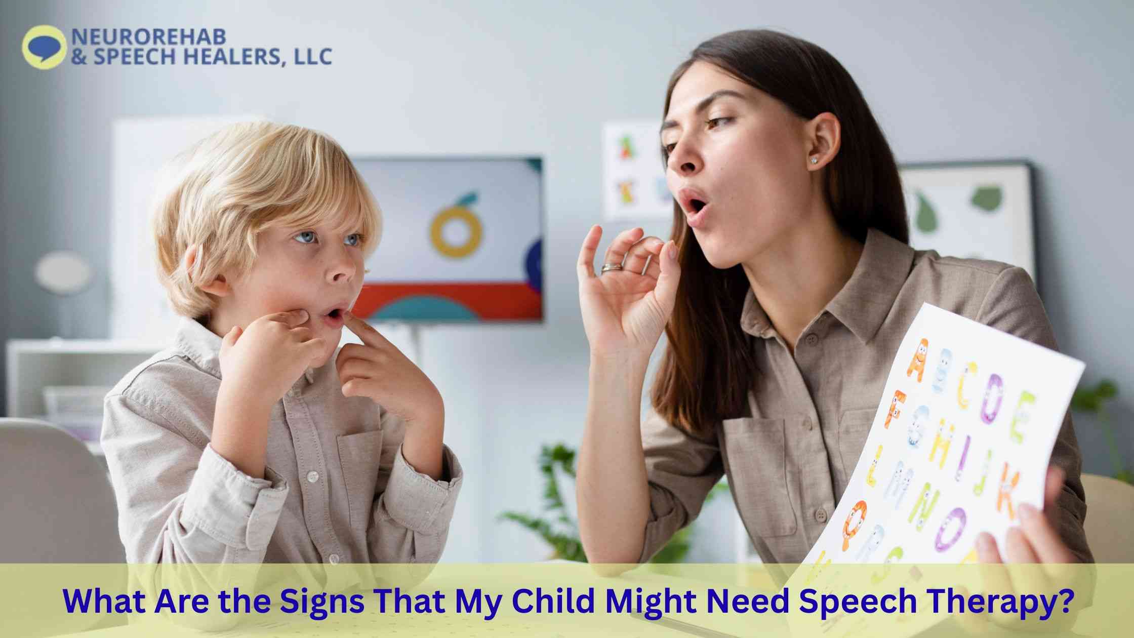 What Are the Signs That My Child Might Need Speech Therapy?