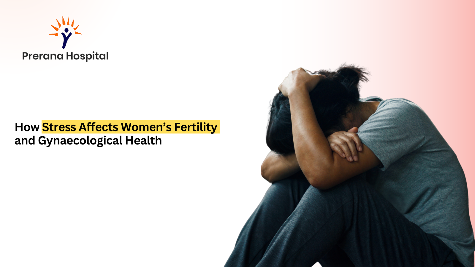 Sad woman sitting alone, showing stress-related fertility struggles and the link between mental health and reproductive wellness