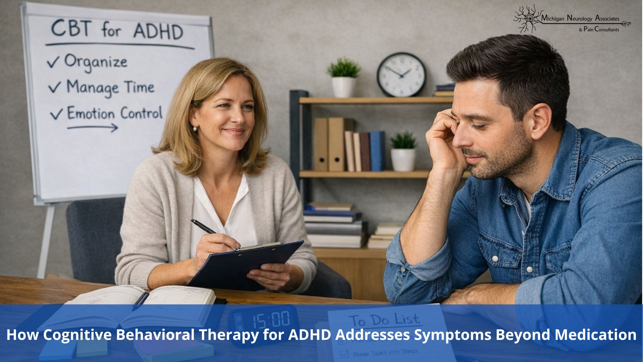 How Cognitive Behavioral Therapy for ADHD Addresses Symptoms Beyond Medication
