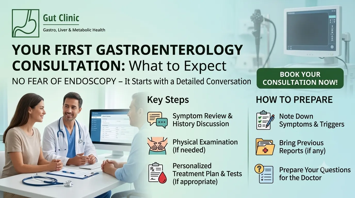 Your First Gastroenterologist Appointment in Delhi: What to Expect