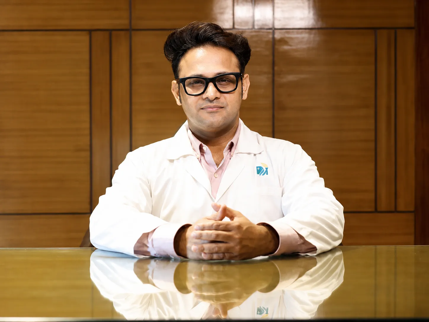 Dr. Himanshu Sharma at his consulting desk