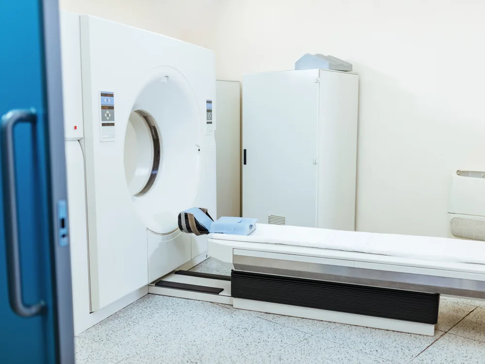 CT scan machine used to diagnose kidney stones