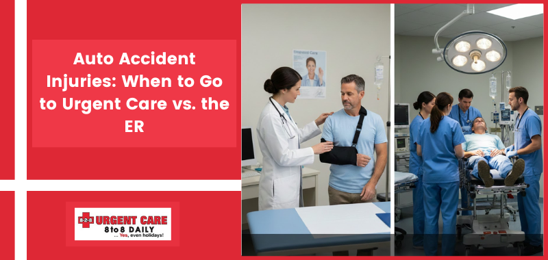 Auto Accident Injuries: When to Go to Urgent Care vs. the ER