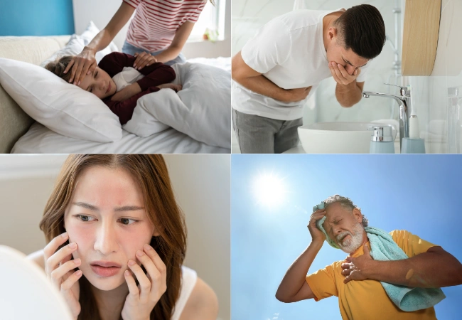 Signs and Symptoms of Sunburn and Sun Poisoning