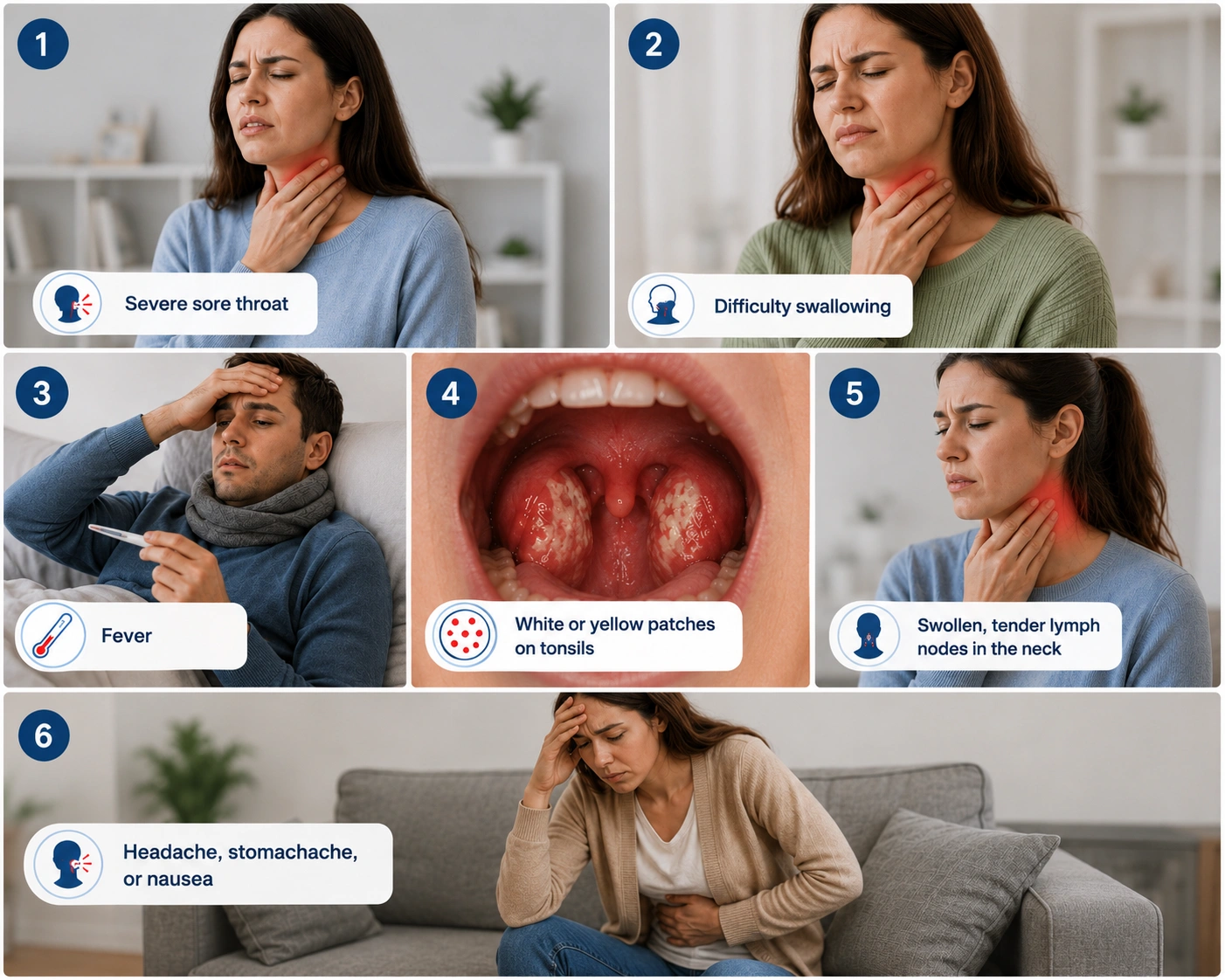Symptoms of Strep Throat