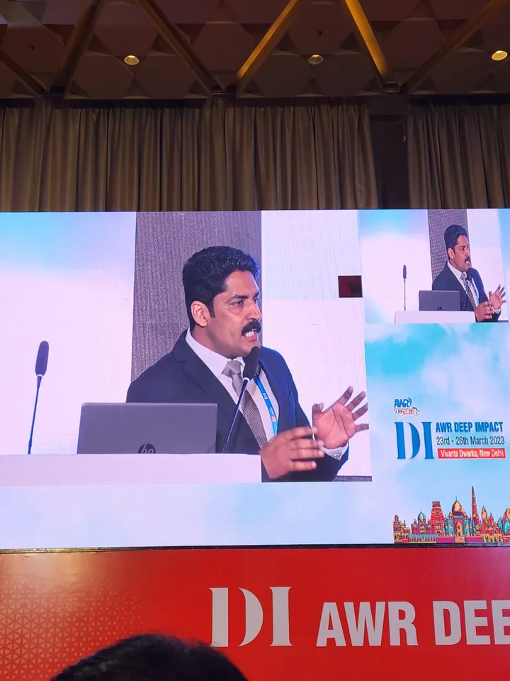 Dr. Kapoor presenting at the AWR Deep Impact abdominal wall reconstruction conference