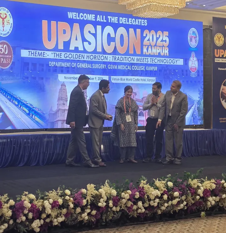 Stage ceremony at UPASICON 2025, Kanpur