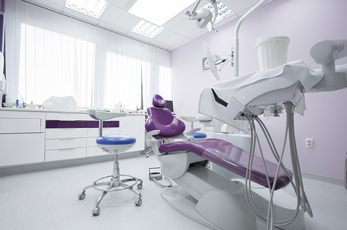 Image of dental chair and room