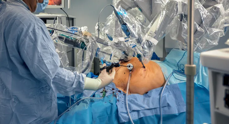 Robotic surgical system performing minimally invasive cancer surgery