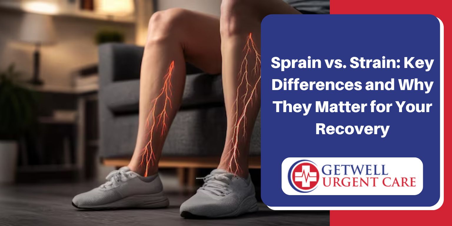 sprain vs strain