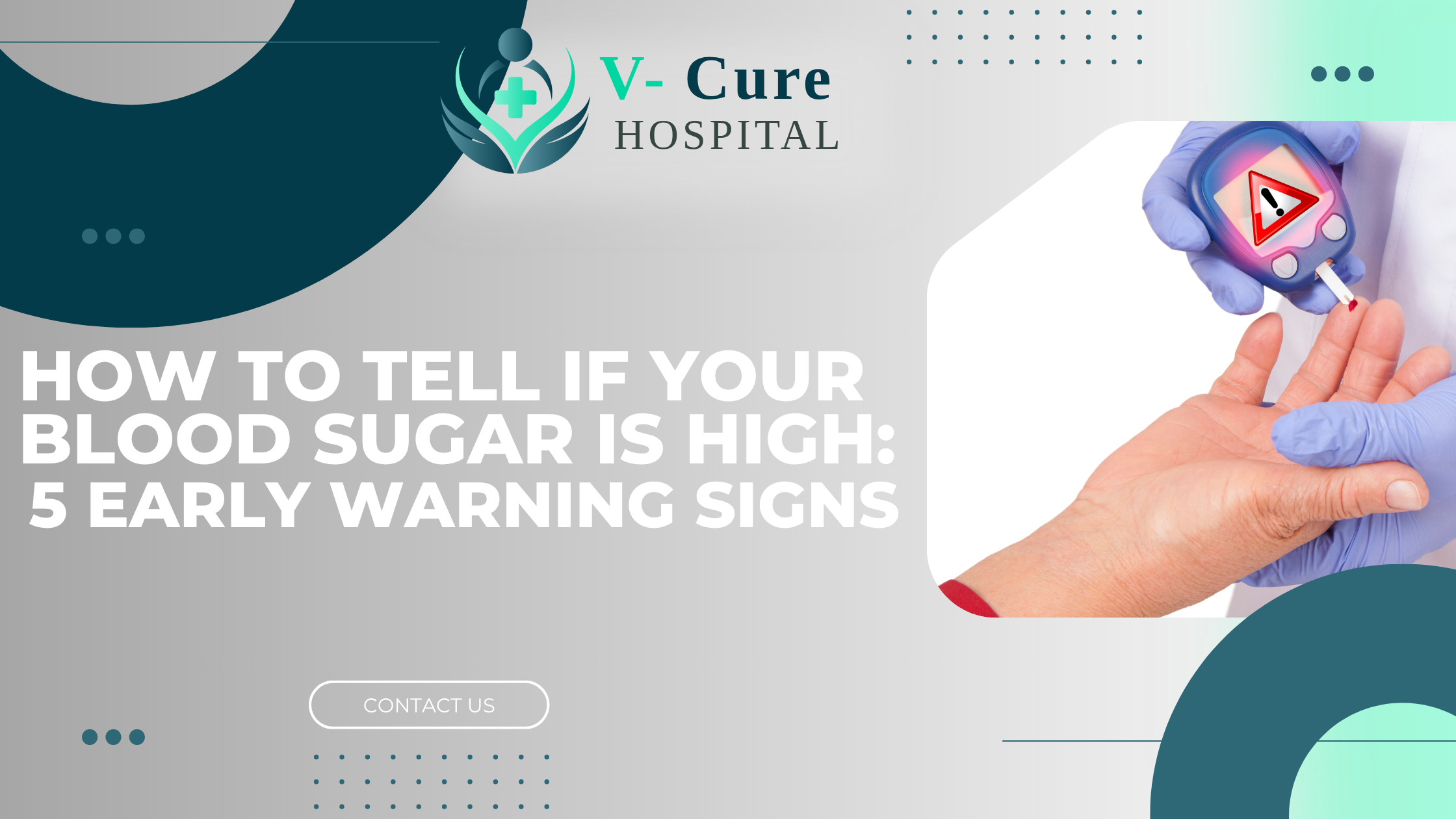 How to tell if your blood sugar is high with 5 early warning signs including frequent urination, increased thirst, fatigue, blurred vision, and slow wound healing.