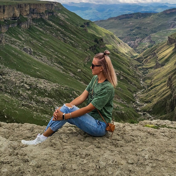 Montana woman in her forties considering her hormone-related symptoms