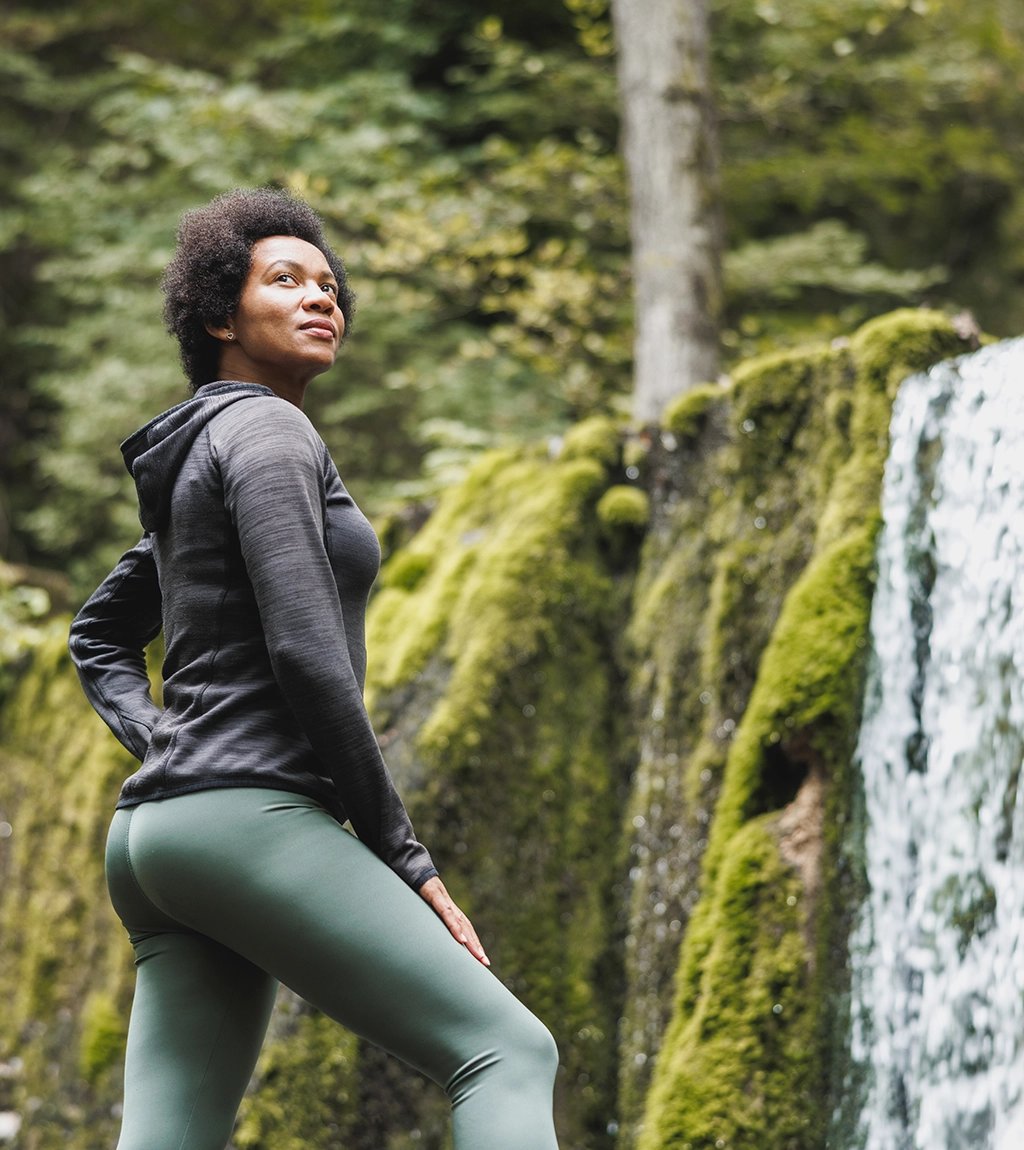 Laura Twist, MD, reviewing an individualized menopause treatment plan