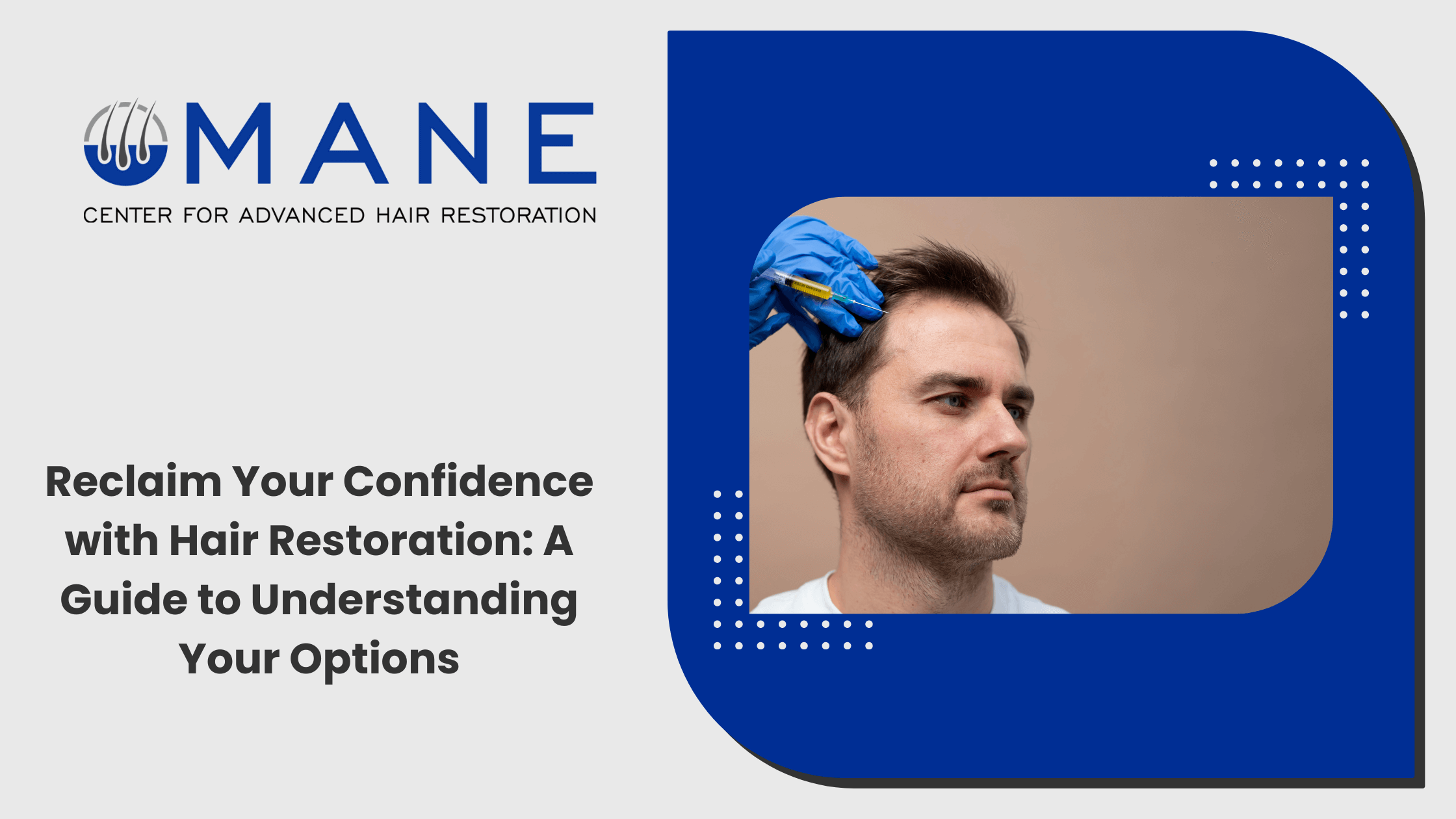 Reclaim Your Confidence with Hair Restoration: A Guide to Understanding Your Options