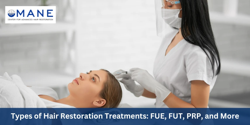 Types of Hair Restoration Treatments: FUE, FUT, PRP, and More